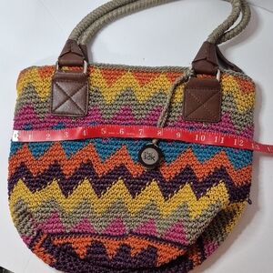 The Sak Hand Crocheted Hobo Bag With Zip Top
